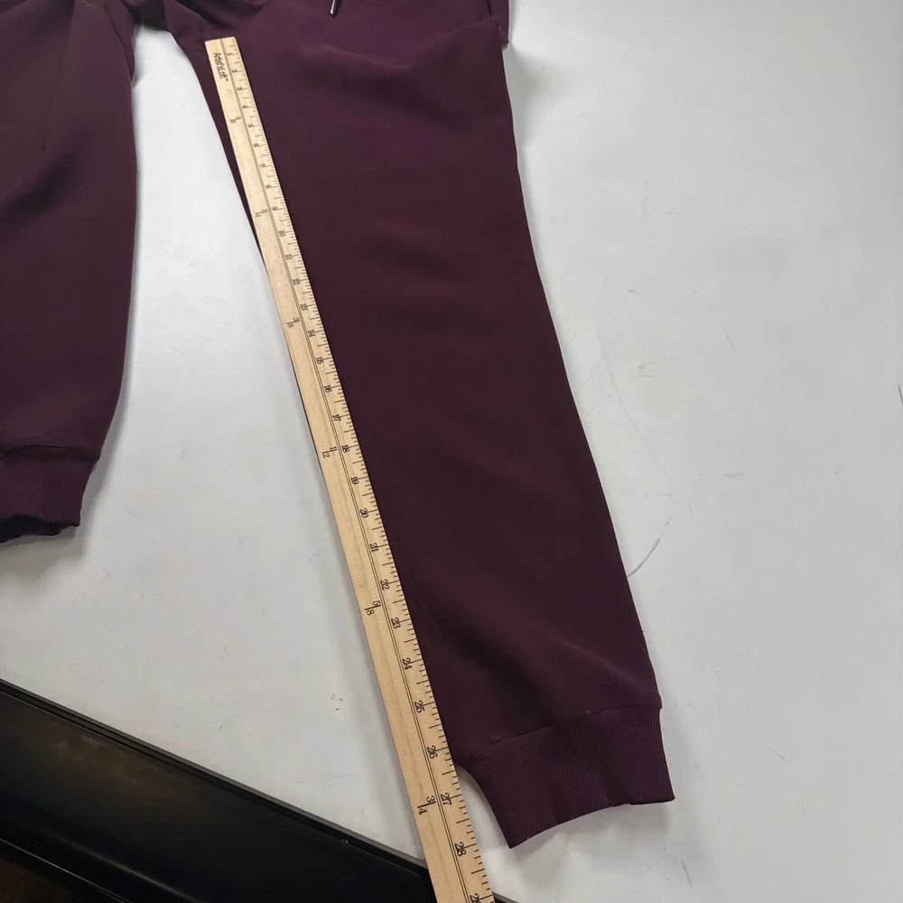 Lululemon Jogger Pants Plum Maroon Drawstring‎ Stretch Athletic Women's Size 4